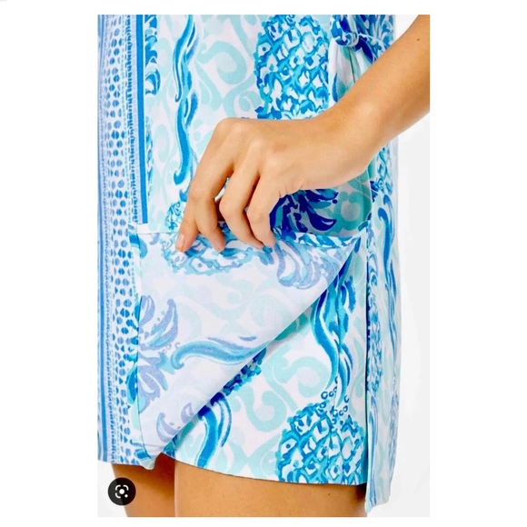 LILLY PULITZER Donna Romper Bennet Blue Out Of The Blue size 0 - Picture 5 of 16